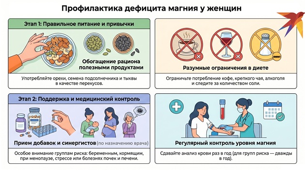 Профилактика дефицита магния у женщин