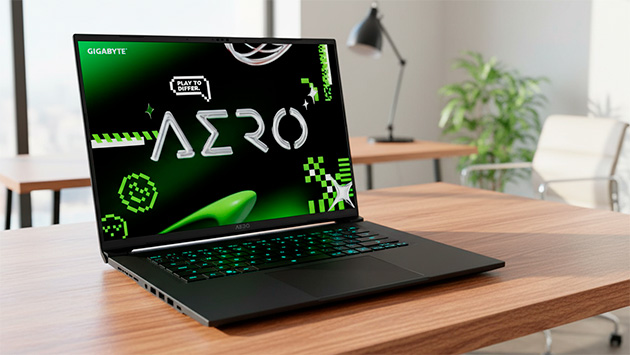 Gigabyte Aero X16. Фото: Ян Ляпин / Нейросеть