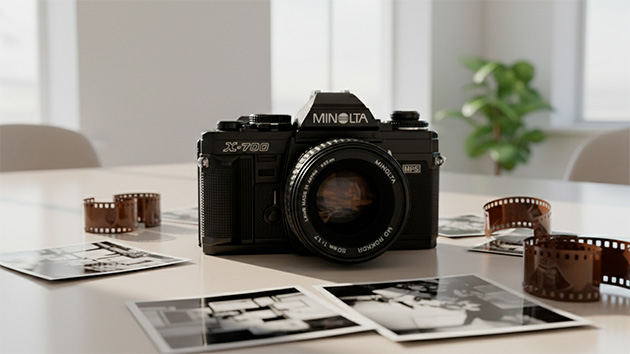 Minolta X700. Фото: Татьяна Фадеева / Нейросеть