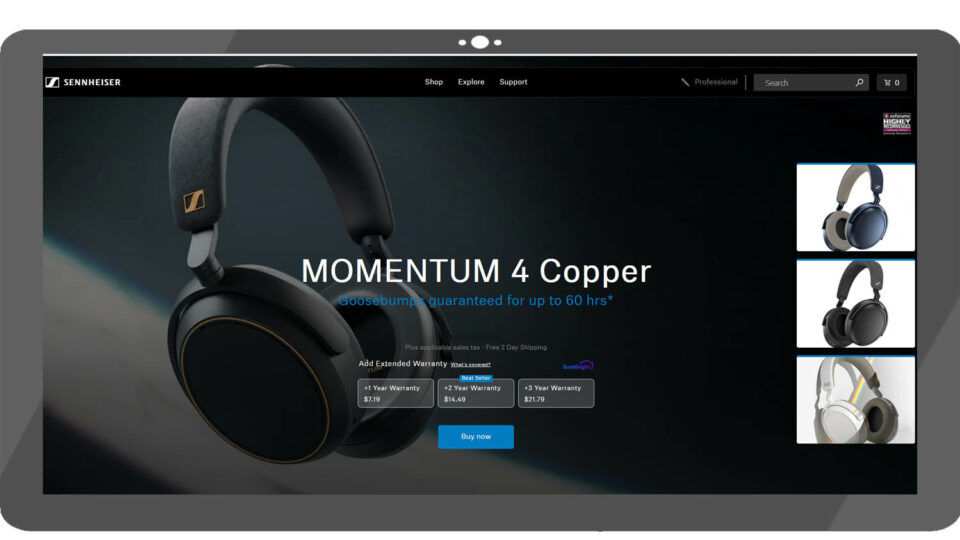 Sennheiser Momentum 4. Фото: скриншот сайта