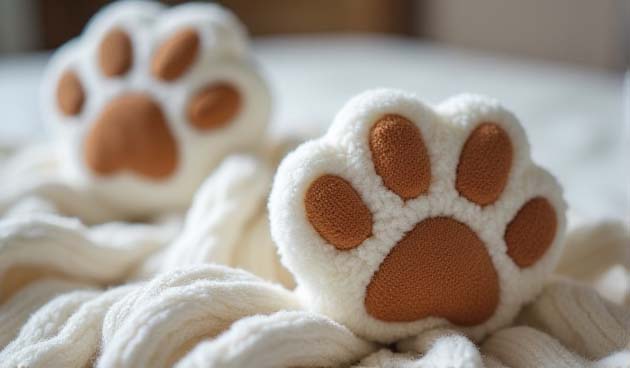 Забавный плед с рукавами в виде лап животного