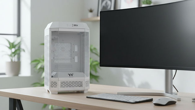 Thermaltake The Tower 250 Snow. Фото: Павел Громов / Нейросеть