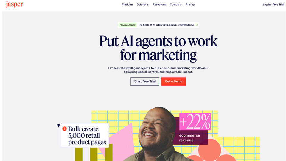 Скриншот сайта Jasper