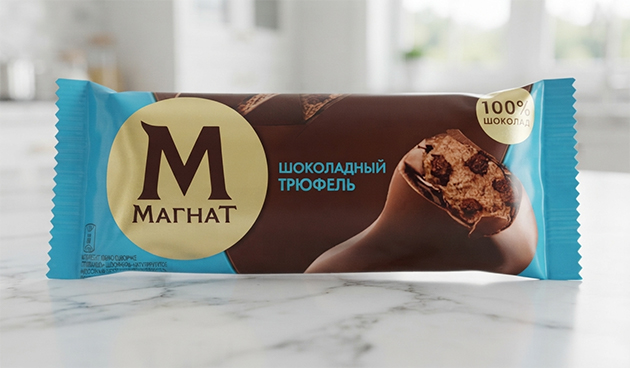 Эскимо сливочное шоколадное «Шоколадный трюфель» — «Магнат»