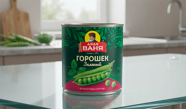 Консервированный зеленый горошек «Дядя Ваня»