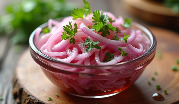 Лук, маринованный в уксусе