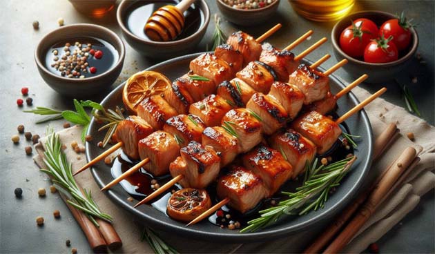 Медово-соевый шашлык
