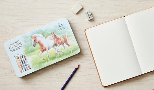 Набор профессиональных цветных карандашей GrafArt Pro — «Малевичъ»