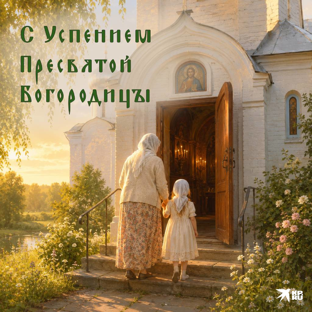 Красивые открытки с поздравлениями на праздник Успения Богородицы