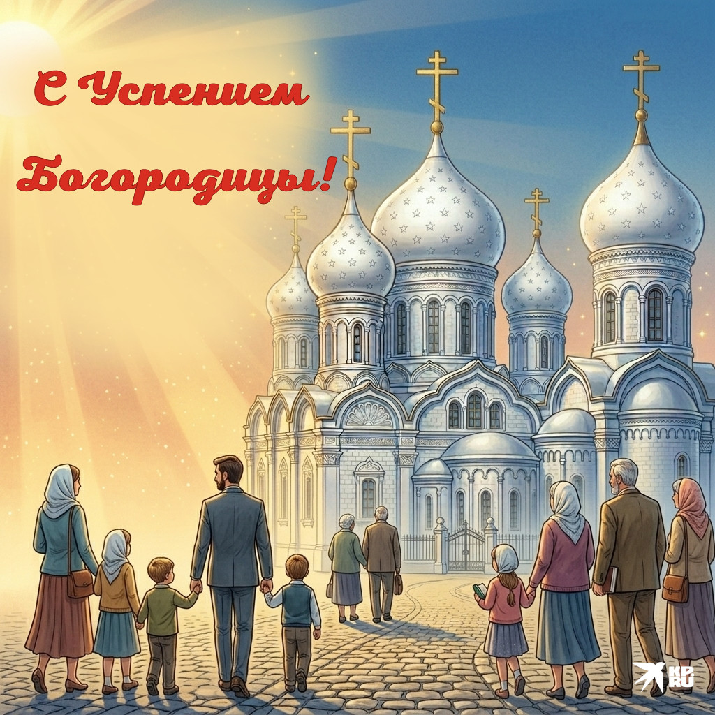 Красивые открытки с поздравлениями на праздник Успения Богородицы