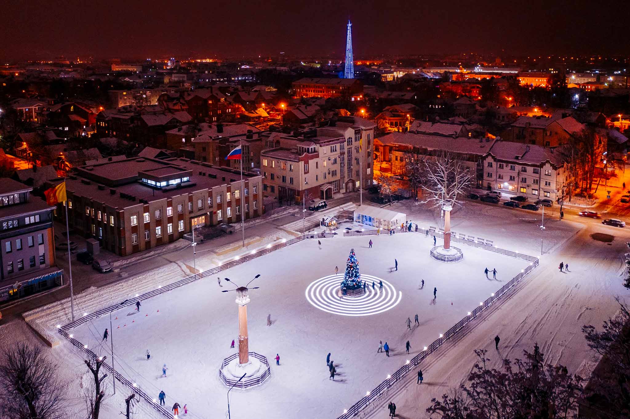 новогодний каток в твери
