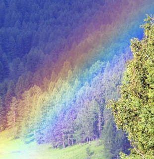 радуга в горах