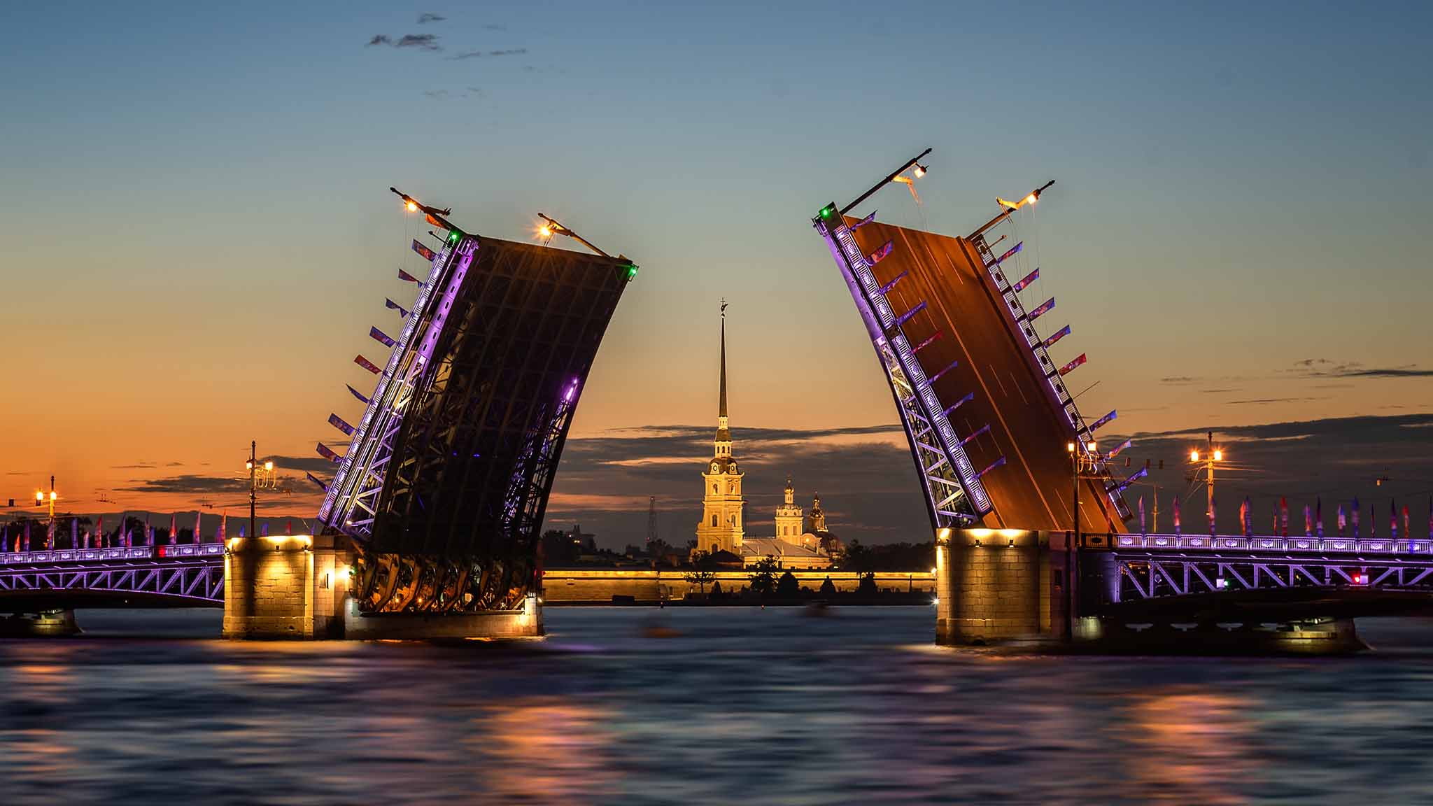 разводной мост в петербурге