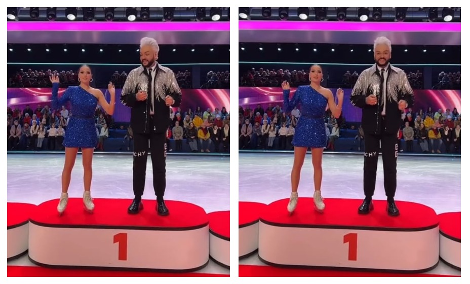 Олимпийская чемпионка Алина Загитова взошла на пьедестал почета с поп-звездой эстрады Филиппом Киркоровым. Фото: Инстаграм Алины Загитовой