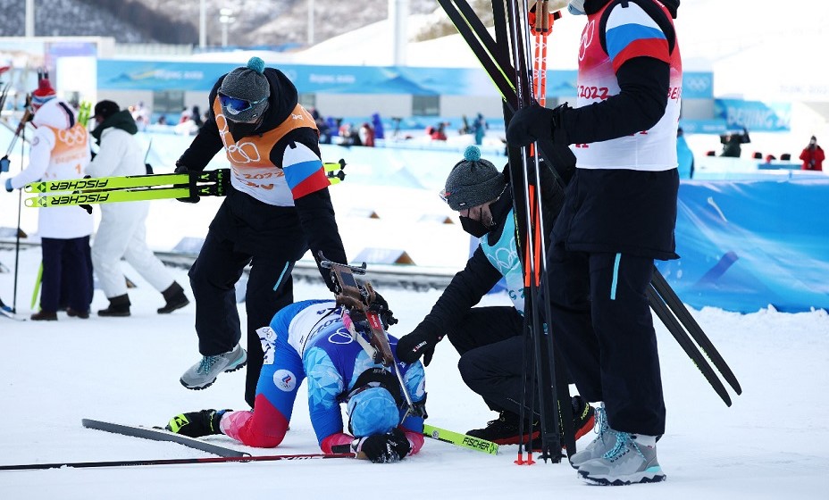 Латыпов разрыдался после финиша своего этапа. Фото: Reuters