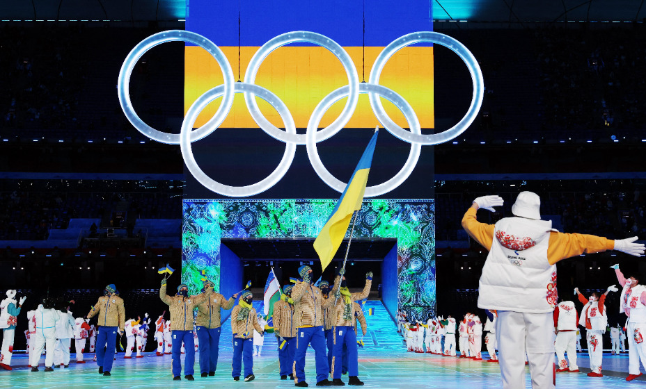 Команда Украинs приняла участие в церемонии открытия Игр в Пекине. Фото: Reuters