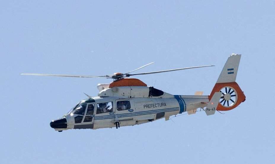 Вертолет с Месси на борту