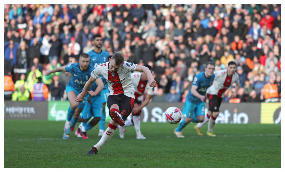 «Тоттенхэм» сыграл вничью с «Саутгемптоном». Фото: Global Look Press