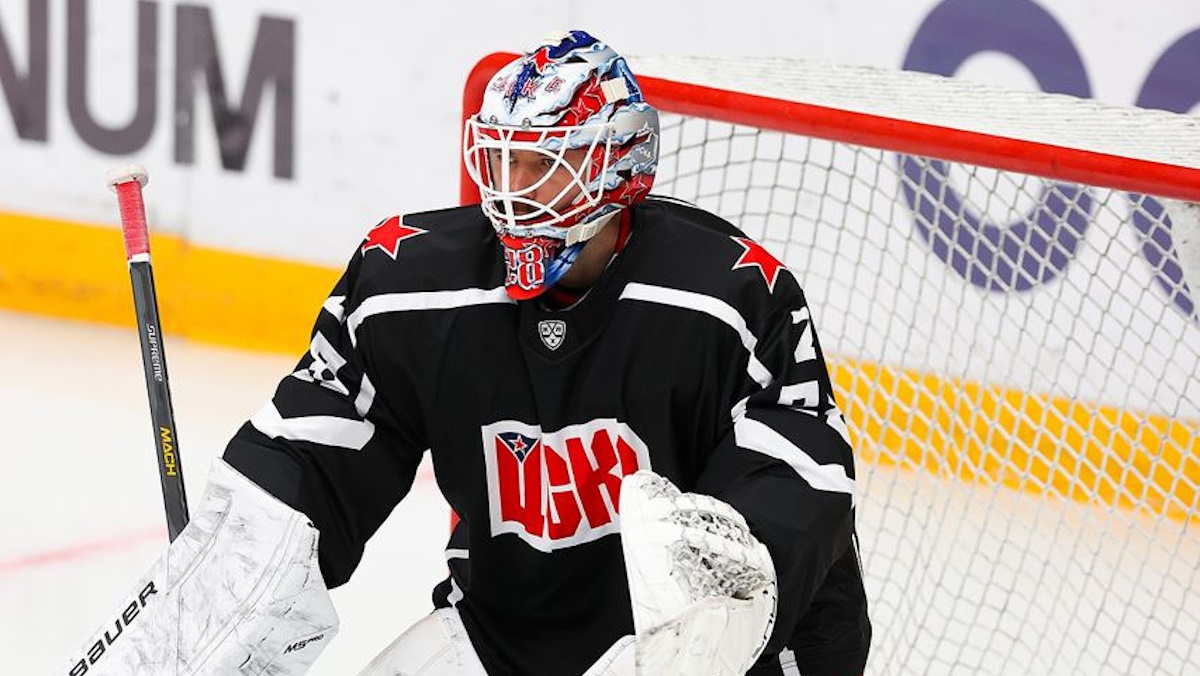 Федотов сыграл в первом матче КХЛ, несмотря на запрет. Фото: пресс-служба ХК ЦСКА (Москва)