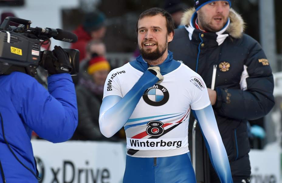 Первый в истории России олимпийский чемпион по скелетону Александр Третьяков. Фото: Global Look Press