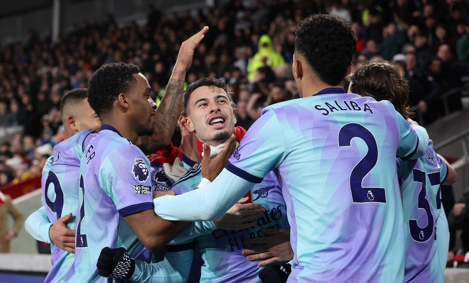 «Арсенал» одержал победу над «Брентфордом» в матче АПЛ. Фото: Global Look Press