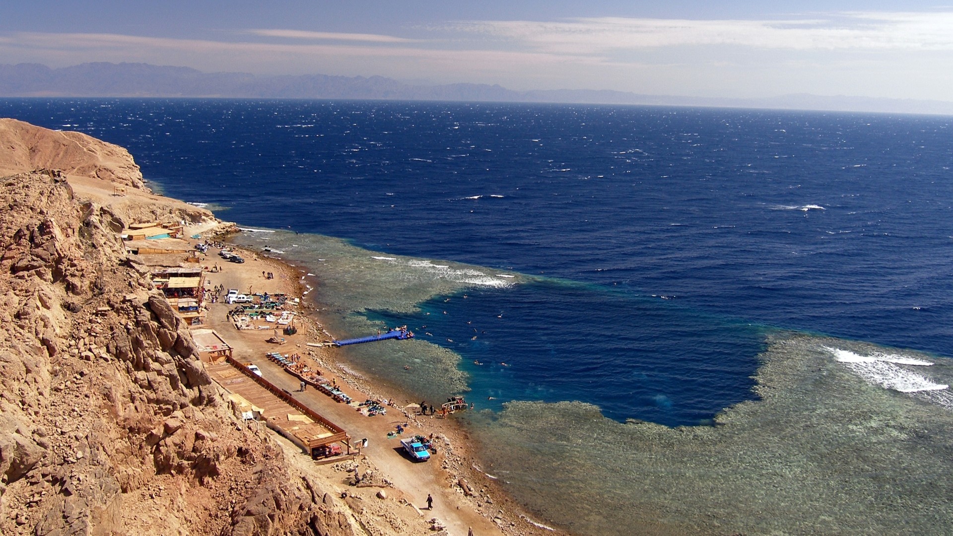 Удивительный вид на Блю Хоул, Дахаб.