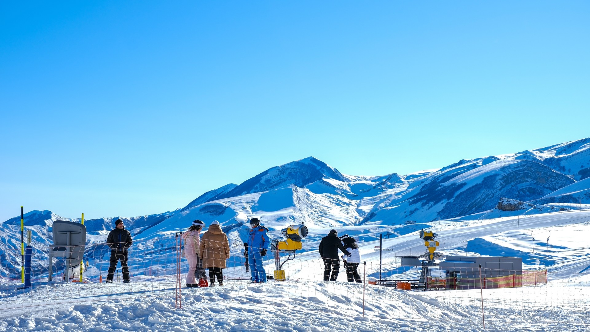 Зона зимней активности в Шахдаге, Азербайджан.